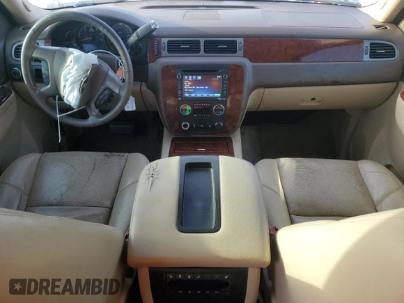 2013 Chevrolet Tahoe LTZ with VIN 1GNSCCE08DR102648, listed as a Copart auction lot 49677345 with 226,528 mi miles and Salvage title. Bid and sale history available at DreamBid. Image 8.