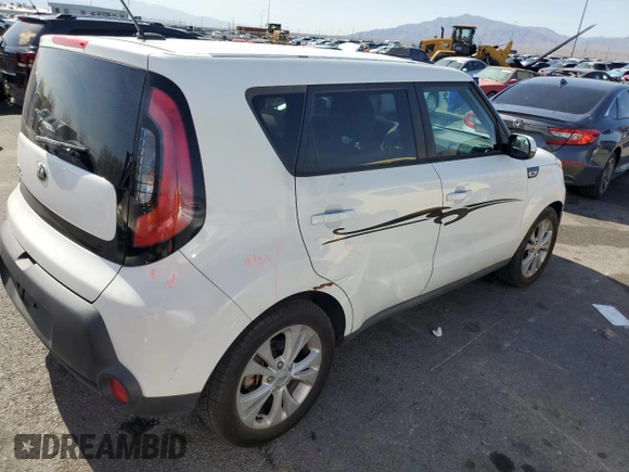 2014 Kia Soul + with VIN KNDJP3A59E7015882, listed as a Copart auction lot 52541815 with 130,768 mi miles and Salvage Title. Bid and sale history available at carsss.com. Image 3.