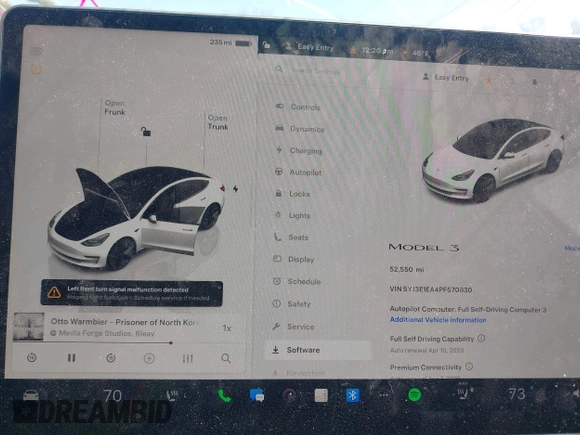 2023 Tesla Model 3 с VIN 5YJ3E1EA4PF570830, выставлен на аукционе IAAI как лот 41947821 с пробегом 52 550 миль миль и . История ставок и продаж доступна на DreamBid. Изображение 7.