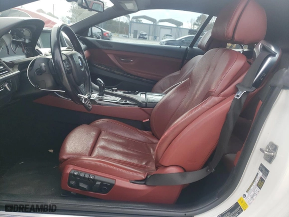 2012 BMW 6 Series 640i with VIN WBALW7C56CDX58172, listed as a Copart auction lot 44383255 with 140,240 mi miles and Salvage Title. Bid and sale history available at carsss.com. Image 7.