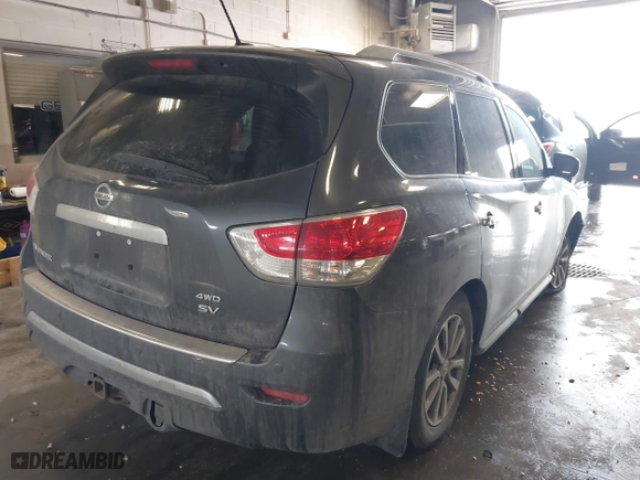 2014 Nissan Pathfinder S with VIN 5N1AR2MM9EC694210, listed as a IAAI auction lot 41651478 with 151,268 mi miles. Bid and sale history available at carsss.com. Image 4.