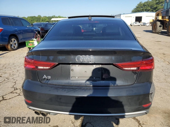 2018 Audi A3 Sedan Premium with VIN WAUAUGFF1J1030114, listed as a Copart auction lot 59615893 with 65,009 mi miles. Bid and sale history available at carsss.com. Image 6.