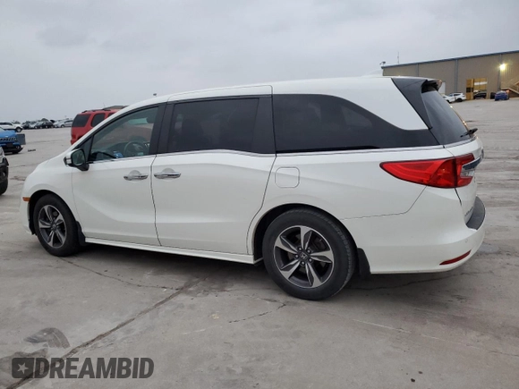 2019 Honda Odyssey Touring with VIN 5FNRL6H85KB051400, listed as a Copart auction lot 50440795 with 82,381 mi miles and Salvage Title. Bid and sale history available at carsss.com. Image 2.