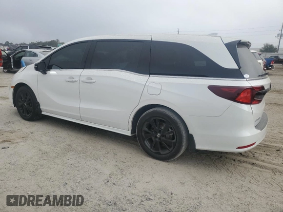 2024 Honda Odyssey Sport with VIN 5FNRL6H72RB024348, listed as a Copart auction lot 44576155 with 8,328 mi miles and Salvage Title. Bid and sale history available at DreamBid. Image 2.