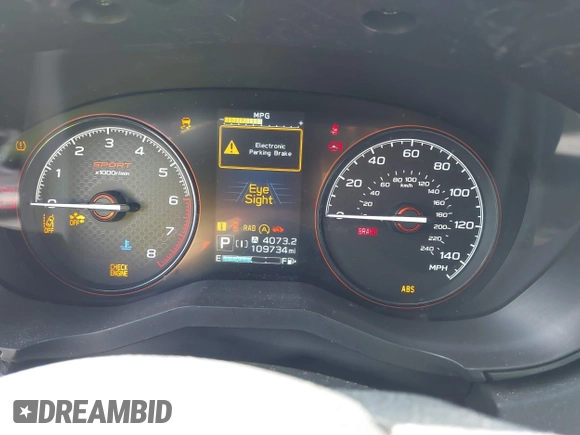2019 Subaru Forester Sport with VIN JF2SKAPC6KH424538, listed as a IAAI auction lot 41861837 with 109,734 mi miles. Bid and sale history available at carsss.com. Image 7.