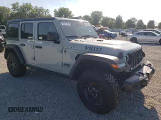 2024 Jeep Wrangler Sport S с VIN 1C4PJXDG6RW267276, выставлен на аукционе Copart как лот 68360524 с пробегом Не указан миль и Списание • Salvage title. История ставок и продаж доступна на DreamBid. Изображение 4.