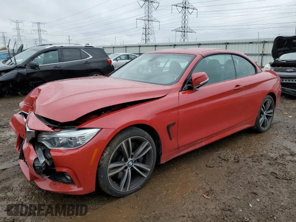 2015 BMW 4 Series 435i xDrive with VIN WBA3T7C58FP942542, listed as a Copart auction lot 78869484 with 75,392 mi miles and Salvage title. Bid and sale history available at DreamBid. Image 1.