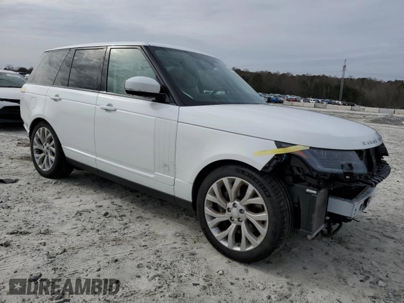 2020 Land Rover Range Rover P525 HSE with VIN SALGS2SEXLA597923, listed as a Copart auction lot 44340735 with 53,390 mi miles and Salvage title. Bid and sale history available at DreamBid. Image 4.