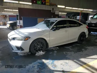2024 Honda Civic Sedan Sport with VIN 2HGFE2F50RH589202, listed as a Copart auction lot 45712095 with 7,316 mi miles and Salvage Title. Bid and sale history available at carsss.com. Image 1.