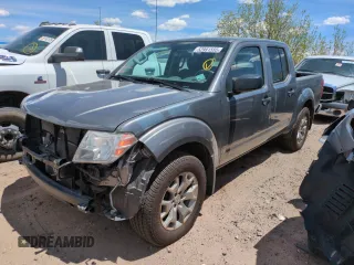 2020 Nissan Frontier SV with VIN 1N6ED0EB2LN717332, listed as a Copart auction lot 52991555 with 44,887 mi miles and Salvage title. Bid and sale history available at DreamBid. Image 1.