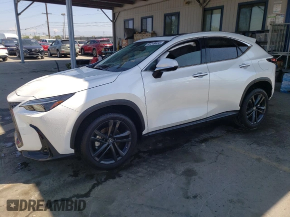 2022 Lexus NX with VIN JTJHKCFZ8N2003046, listed as a Copart auction lot 65249633 with 6,523 mi miles. Bid and sale history available at carsss.com. Image 1.
