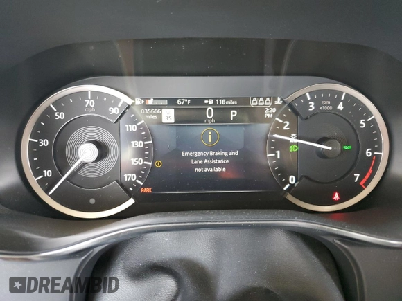 2022 Jaguar F-Pace S with VIN SADCJ2EXXNA689658, listed as a Copart auction lot 54337025 with 35,666 mi miles and Salvage title. Bid and sale history available at DreamBid. Image 9.
