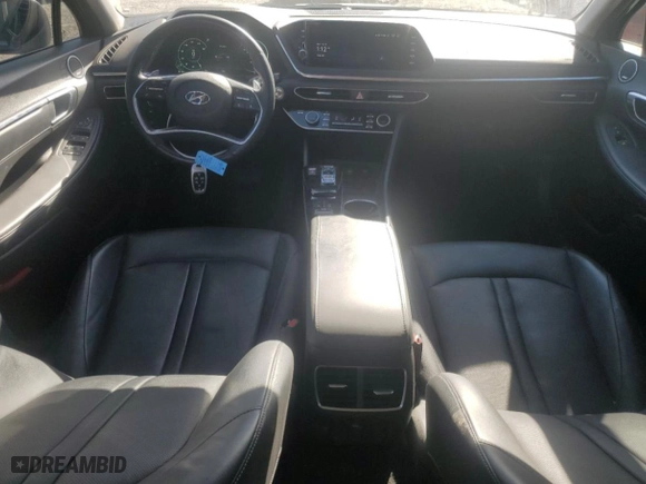2023 Hyundai Sonata Hybrid Limited with VIN KMHL54JJ2PA058043, listed as a Copart auction lot 88966415 with 20,640 mi miles and Salvage Title. Bid and sale history available at carsss.com. Image 8.