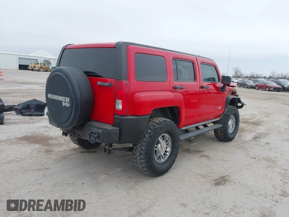2007 Hummer H3 SUV with VIN 5GTDN13E778150501, listed as a IAAI auction lot 41435427 with 181,185 mi miles. Bid and sale history available at carsss.com. Image 4.