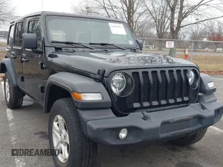 2022 Jeep Wrangler Unlimited Willys Sport with VIN 1C4HJXDN3NW132771, listed as a IAAI auction lot 41052274 with 33,302 mi miles and . Bid and sale history available at DreamBid. Image 1.