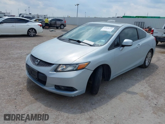 2012 Honda Civic Cpe EX-L with VIN 2HGFG3B12CH532204, listed as a IAAI auction lot 42038754 with 190,675 mi miles. Bid and sale history available at carsss.com. Image 2.
