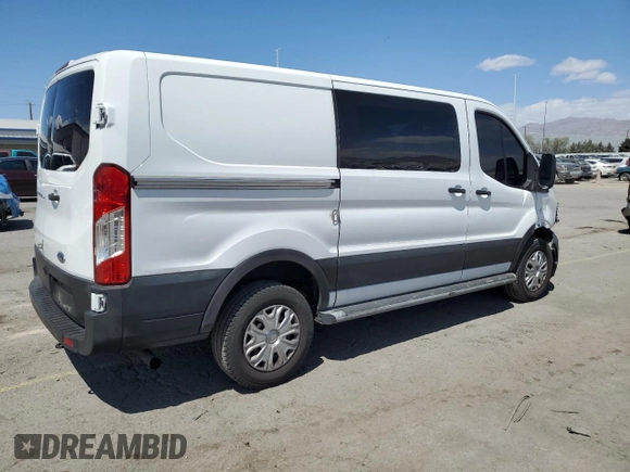 2021 Ford Transit Cargo with VIN 1FTBR1Y85MKA82588, listed as a Copart auction lot 53712195 with 37,431 mi miles and Salvage title. Bid and sale history available at DreamBid. Image 3.