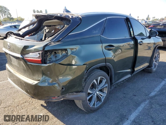 2021 Lexus RX with VIN 2T2HZMAA6MC199960, listed as a Copart auction lot 41498525 with 0 mi miles and Salvage Title. Bid and sale history available at carsss.com. Image 3.