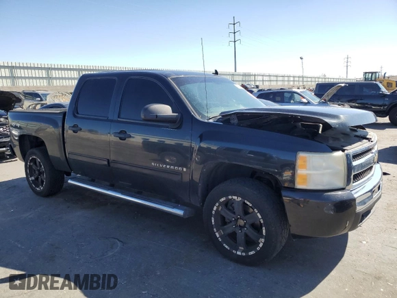 2009 Chevrolet Silverado 1500 LT with VIN 3GCEK23M59G172043, listed as a Copart auction lot 47649155 with 203,293 mi miles and Salvage Title. Bid and sale history available at DreamBid. Image 4.