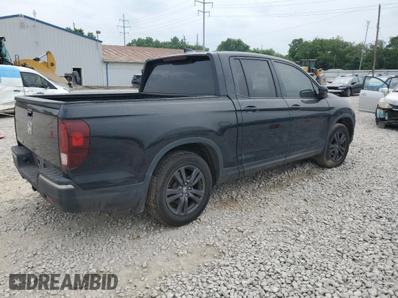 2019 Honda Ridgeline Sport with VIN 5FPYK2F19KB007811, listed as a Copart auction lot 60215205 with 189,323 mi miles and Salvage title. Bid and sale history available at DreamBid. Image 3.
