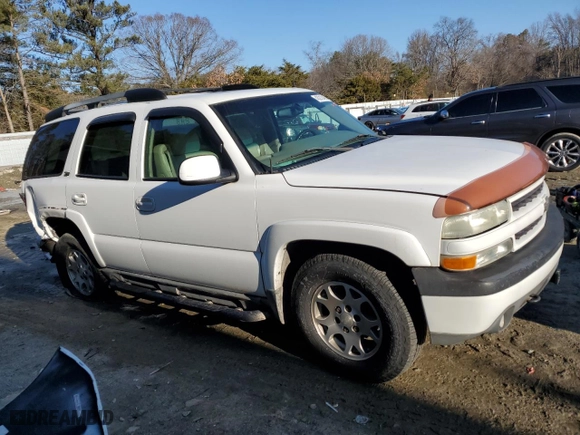 2002 Chevrolet Tahoe LT with VIN 1GNEK13ZX2R258757, listed as a Copart auction lot 43210485 with 184,295 mi miles and Salvage Title. Bid and sale history available at carsss.com. Image 4.