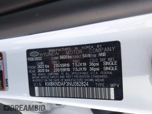 2022 Hyundai Ioniq 5 SEL z VIN KM8KNDAF3NU082824, wystawiony jako IAAI lot #41720414 z przebiegiem 36 693 mil mil oraz . Historia ofert i sprzedaży dostępna na DreamBid. Obrazek 9.