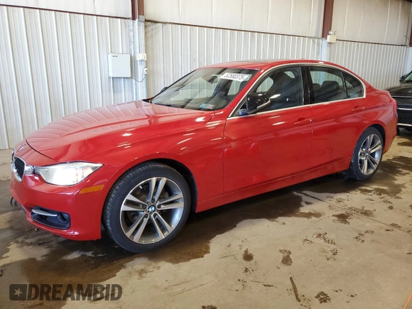 2015 BMW 3 Series 328i xDrive with VIN WBA3B5G54FNS12446, listed as a Copart auction lot 52580375 with 111,237 mi miles and Salvage Title. Bid and sale history available at carsss.com. Image 1.