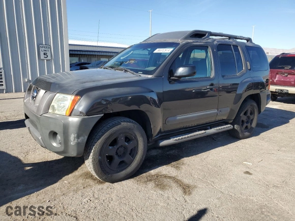 2005 Nissan Xterra S with VIN 5N1AN08U75C605955, listed as a Copart auction lot 86312974 with 152,300 mi miles and Salvage Title. Bid and sale history available at carsss.com. Image 1.