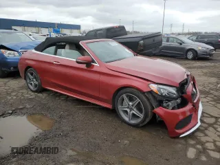 2018 Mercedes-Benz C 300 with VIN WDDWK4KB9JF686036, listed as a Copart auction lot 80449344 with Not provided miles and Clean title. Bid and sale history available at DreamBid. Image 4.