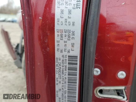 2019 Jeep Cherokee Limited с VIN 1C4PJMDN3KD167277, выставлен на аукционе Copart как лот 50205235 с пробегом 57 257 миль миль и На запчасти • Non repairable. История ставок и продаж доступна на DreamBid. Изображение 13.