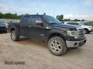 2013 Ford F-150 XL with VIN 1FTFW1ET0DKD05882, listed as a Copart auction lot 57662035 with 230,380 mi miles and Salvage title. Bid and sale history available at DreamBid. Image 4.