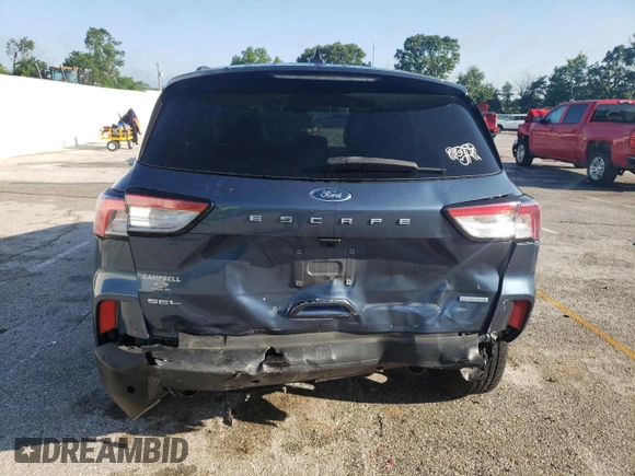 2020 Ford Escape SEL with VIN 1FMCU0H66LUB41495, listed as a Copart auction lot 58567885 with 59,310 mi miles and Salvage title. Bid and sale history available at DreamBid. Image 6.
