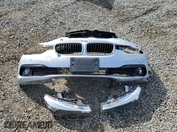 2017 BMW 3 Series 320i with VIN WBA8E1G50HNU14368, listed as a Copart auction lot 48378995 with 105,295 mi miles and Salvage Title. Bid and sale history available at carsss.com. Image 12.