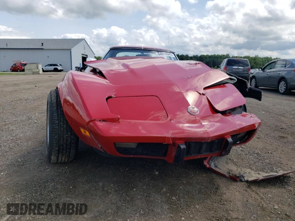 1976 Chevrolet Corvette with VIN 1Z37L6S438793, listed as a Copart auction lot 64010045 with 31,305 mi miles and Salvage title. Bid and sale history available at DreamBid. Image 5.