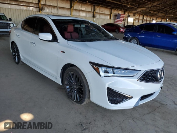 2021 Acura ILX Premium with VIN 19UDE2F87MA011641, listed as a Copart auction lot 54579725 with 64,820 mi miles and Salvage title. Bid and sale history available at DreamBid. Image 4.
