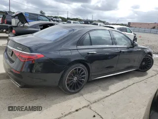 2023 Mercedes-Benz S-Class S 500 with VIN W1K6G6DB1PA170396, listed as a Copart auction lot 72526804 with 23,891 mi miles and Salvage Title. Bid and sale history available at carsss.com. Image 3.