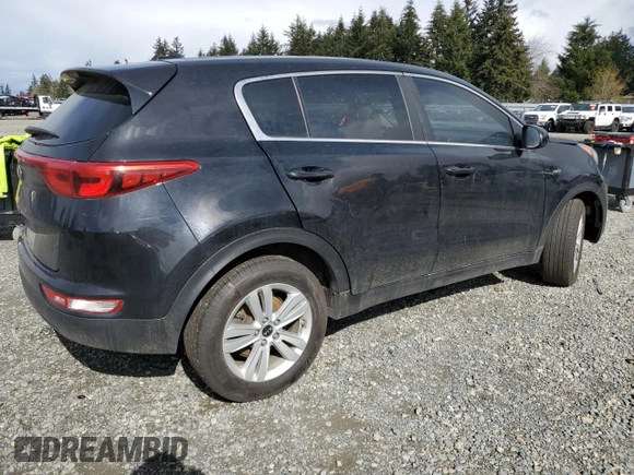 2017 Kia Sportage LX with VIN KNDPMCAC3H7180963, listed as a Copart auction lot 49012245 with 107,506 mi miles and Clean Title. Bid and sale history available at DreamBid. Image 3.