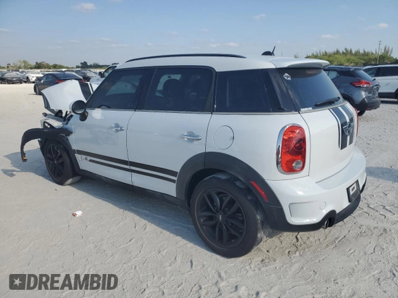 2012 MINI Countryman S with VIN WMWZC5C51CWL57074, listed as a Copart auction lot 53386715 with 55,857 mi miles and Salvage Title. Bid and sale history available at DreamBid. Image 2.
