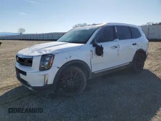 2020 Kia Telluride SX with VIN 5XYP5DHC1LG059546, listed as a Copart auction lot 45580645 with 95,490 mi miles and Salvage Title. Bid and sale history available at carsss.com. Image 1.