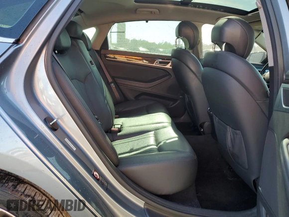 2015 Hyundai Genesis 3.8L z VIN KMHGN4JE5FU064534, wystawiony jako Copart lot #76536494 z przebiegiem 125 068 mil mil oraz Szkody całkowita. Historia ofert i sprzedaży dostępna na DreamBid. Obrazek 10.