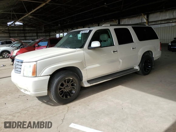 2005 Cadillac Escalade ESV z VIN 3GYFK66N55G118200, wystawiony jako Copart lot #59018515 z przebiegiem 200 801 mil mil oraz Szkoda całkowita • Salvage title. Historia ofert i sprzedaży dostępna na DreamBid. Obrazek 1.