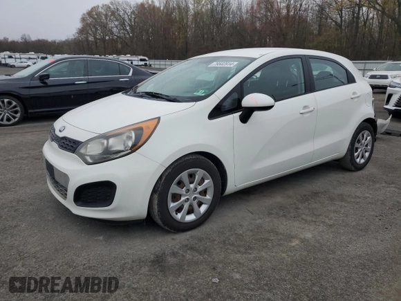 2014 Kia Rio LX with VIN KNADM5A37E6354286, listed as a Copart auction lot 79502914 with 113,826 mi miles and Salvage Title. Bid and sale history available at carsss.com. Image 1.
