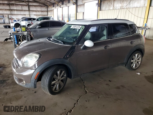 2011 MINI Countryman S z VIN WMWZC3C57BWH97564, wystawiony jako Copart lot #55881225 z przebiegiem 114 154 mil mil oraz Czysty tytuł • Clean title. Historia ofert i sprzedaży dostępna na DreamBid. Obrazek 1.