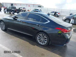 2015 Hyundai Genesis 3.8L with VIN KMHGN4JE3FU080540, listed as a IAAI auction lot 39274450 with 144,269 mi miles. Bid and sale history available at carsss.com. Image 3.