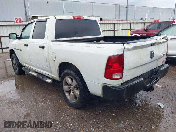 2012 Ram 1500 Express with VIN 1C6RD7KT1CS205659, listed as a IAAI auction lot 42614472 with Not provided miles and . Bid and sale history available at DreamBid. Image 3.