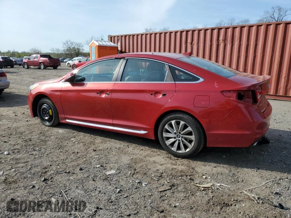 2017 Hyundai Sonata Sport with VIN 5NPE34AF2HH497204, listed as a Copart auction lot 53440325 with 122,653 mi miles and Salvage Title. Bid and sale history available at carsss.com. Image 2.