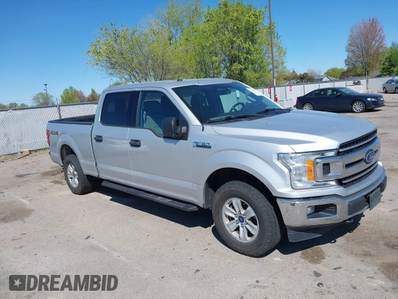 2018 Ford F-150 XL with VIN 1FTFW1EG8JKE52322, listed as a IAAI auction lot 42064789 with 159,365 mi miles. Bid and sale history available at carsss.com. Image 1.