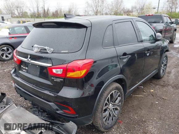 2018 Mitsubishi Outlander Sport ES 2.0 with VIN JA4AR3AU3JU019868, listed as a IAAI auction lot 41957304 with 87,305 mi miles. Bid and sale history available at carsss.com. Image 4.