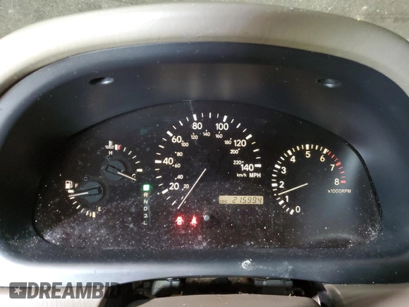 2002 Lexus RX 300 with VIN JTJGF10U620144769, listed as a Copart auction lot 83765494 with 215,994 mi miles and Salvage Title. Bid and sale history available at DreamBid. Image 9.