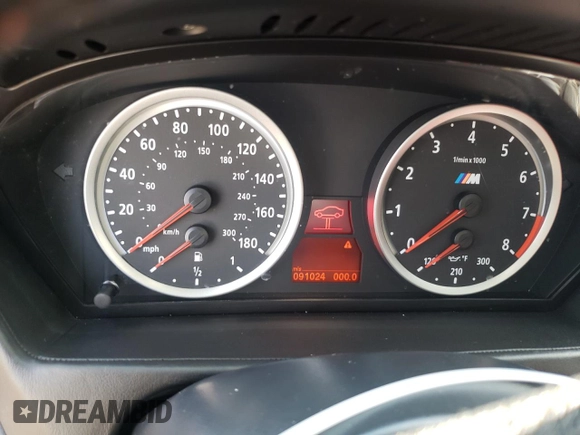 2013 BMW X6 M with VIN 5YMGZ0C50D0C40144, listed as a Copart auction lot 64889554 with 91,024 mi miles and Salvage Title. Bid and sale history available at carsss.com. Image 9.